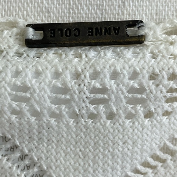 Anne Cole signature swimwear cover up. Cream SZ Sm - Picture 6 of 7